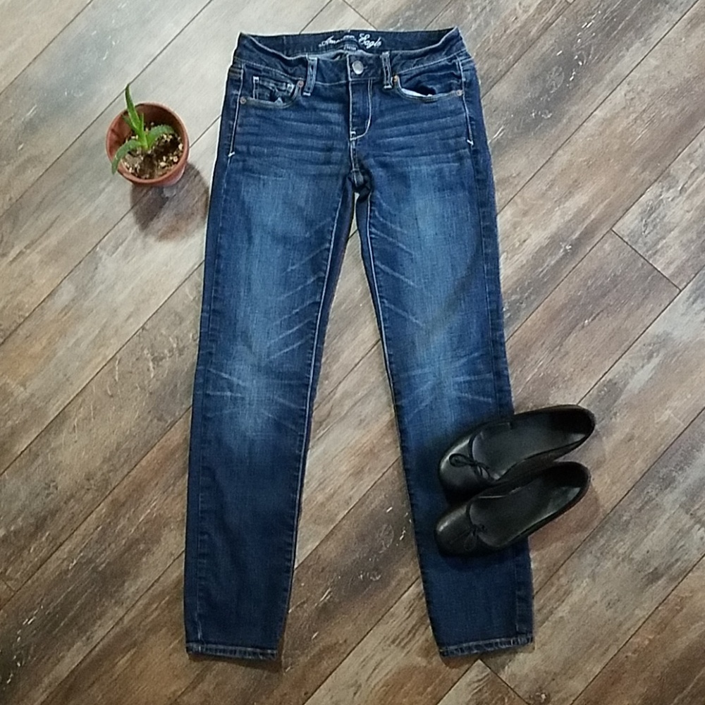 AE American Eagle Stretch Skinny Jeans Sz 4